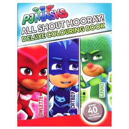 Picture of PJMASKS DELUXE COLORING BOOK-ALL SHOUT HOORAY