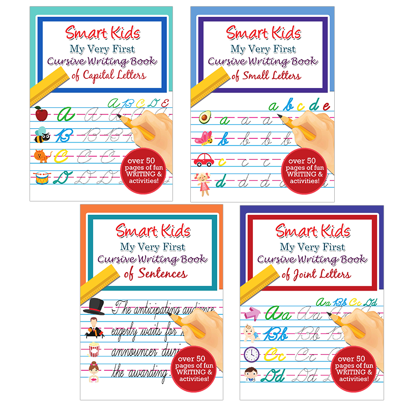 Learning is Fun. SMART KIDS MY VERY FIRST CURSIVE WRITING BOOK SET OF 4 ...